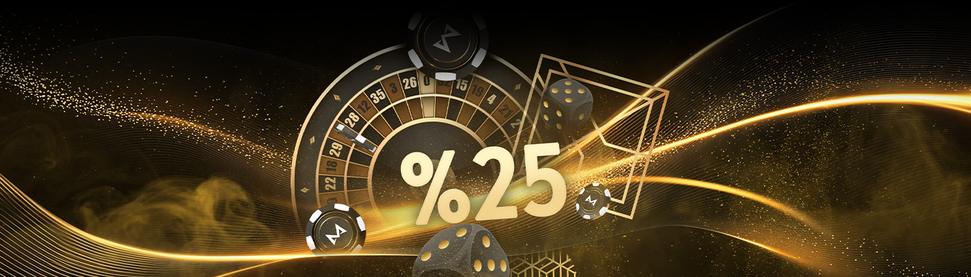 750 TL Canlı Casino Bonusu %25 campaign desktop
